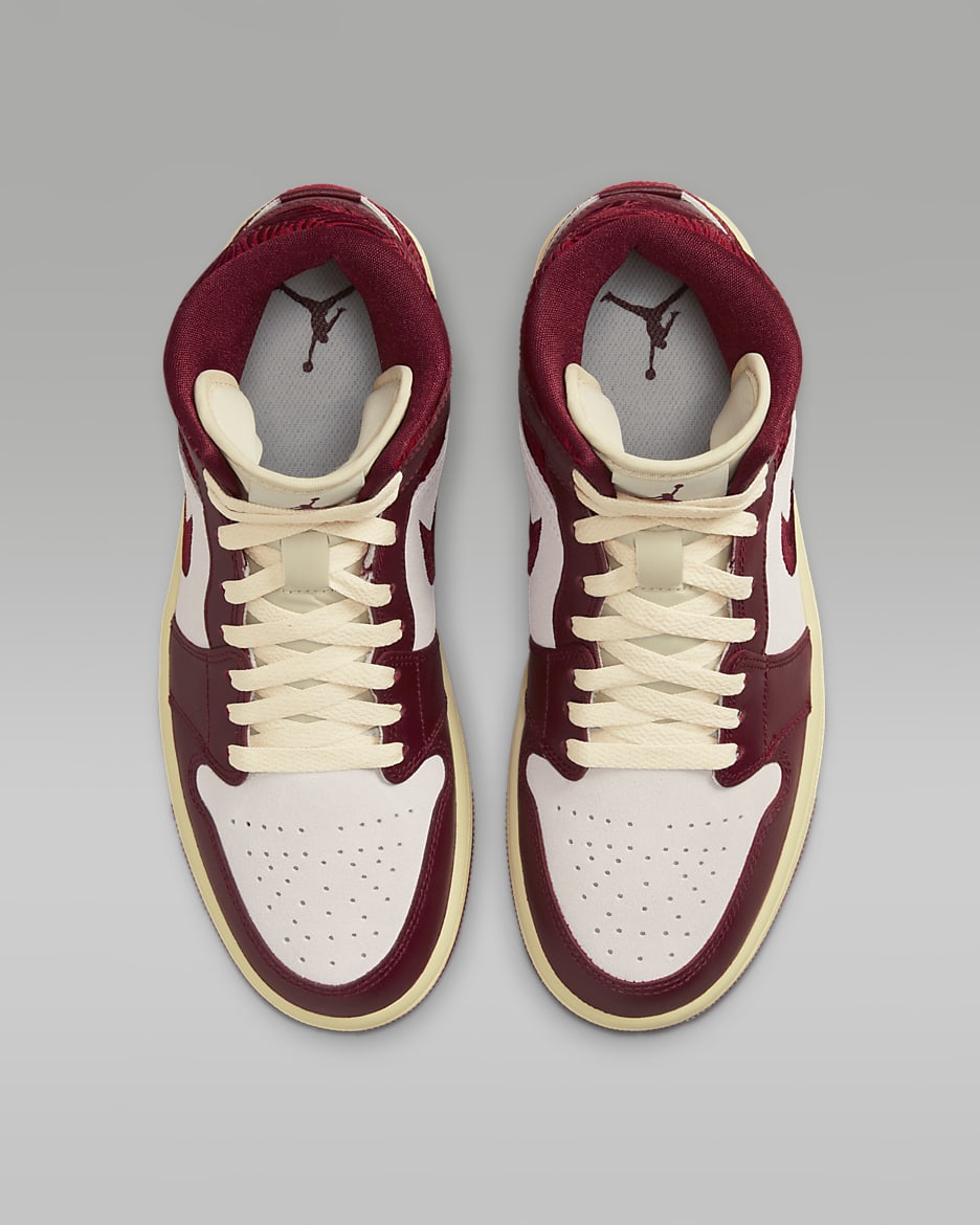Air jordan 1 mid team red best sale